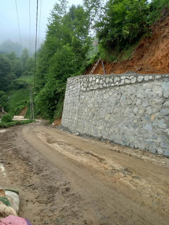 TAŞ DUVAR VE YOL DÜZENLEME ÇALIŞMALARIMIZ