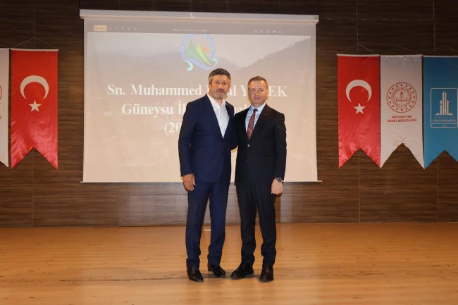 GÜNEYSU KAYMAKAMINA VEDA TÖRENİ DÜZENLENDİ.