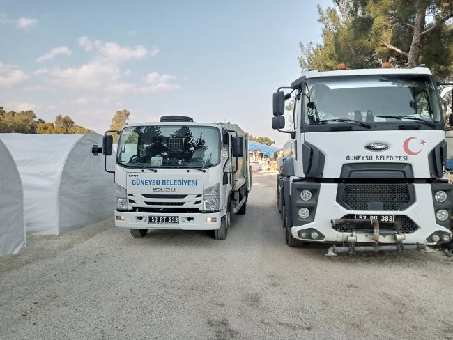 DEPREM BÖLGESİNDEKİ ÇALIŞMALARIMIZ DEVAM EDİYOR.