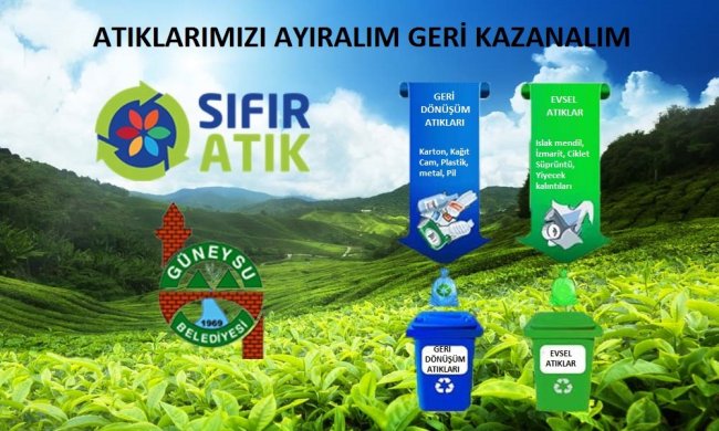 GÜNEYSU'DA SIFIR ATIK ÇALIŞMALARI