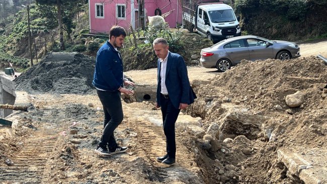 BAŞKAN YARDIMCISI SAHA ÇALIŞMALARINI İNCELEDİ.