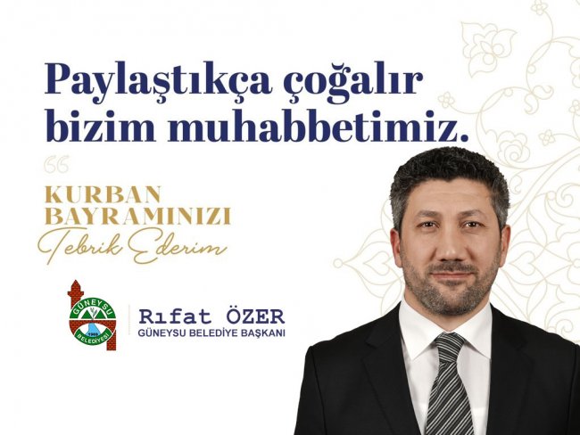 BAŞKAN ÖZER'DEN KURBAN BAYRAMI MESAJI